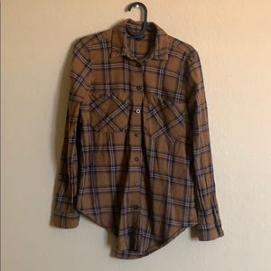 Topshop Flannel Button Down